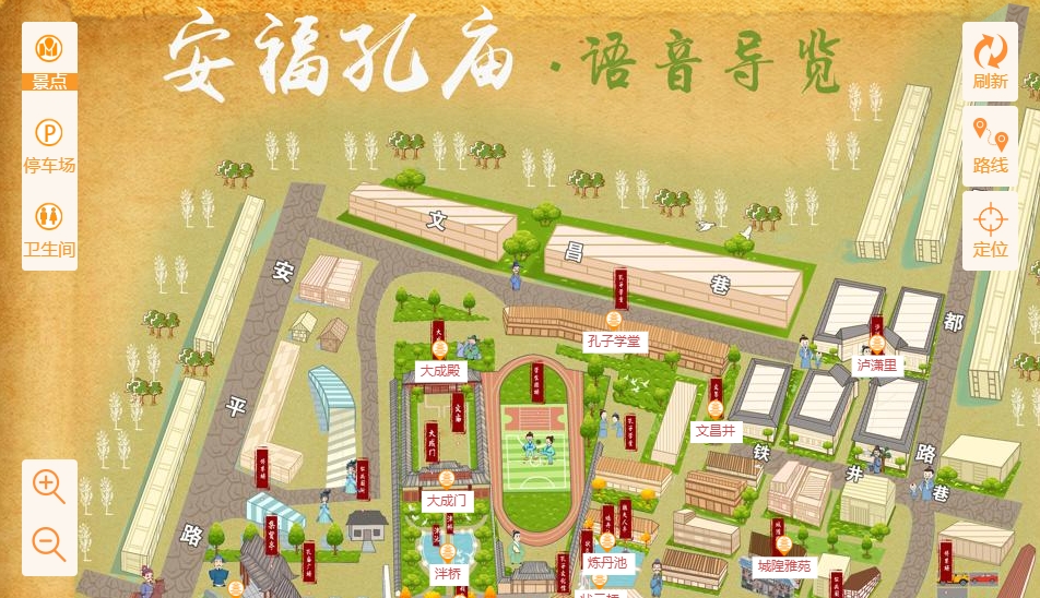 广陵手绘地图：智慧景区智能化服务的延伸
